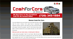 Desktop Screenshot of cashforcarsindenver.com